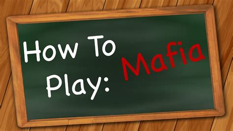 how to play mafia|How to Play Mafia: An In.